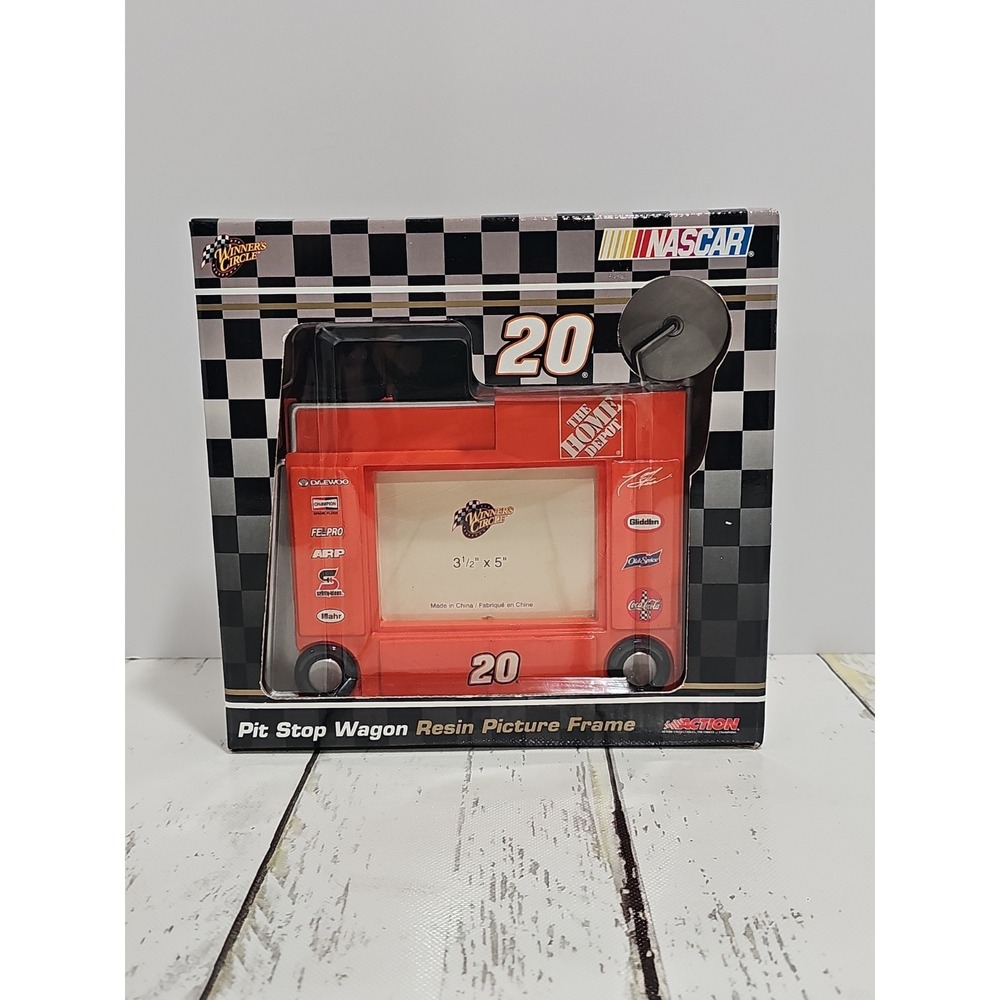 VTG Winner 's Circle The Home Depot #20 Tony Stewart Nascar Orange Picture Frame